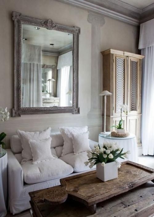 40 όμορφες Shabby Chic ιδέες διακόσμησης καθιστικού